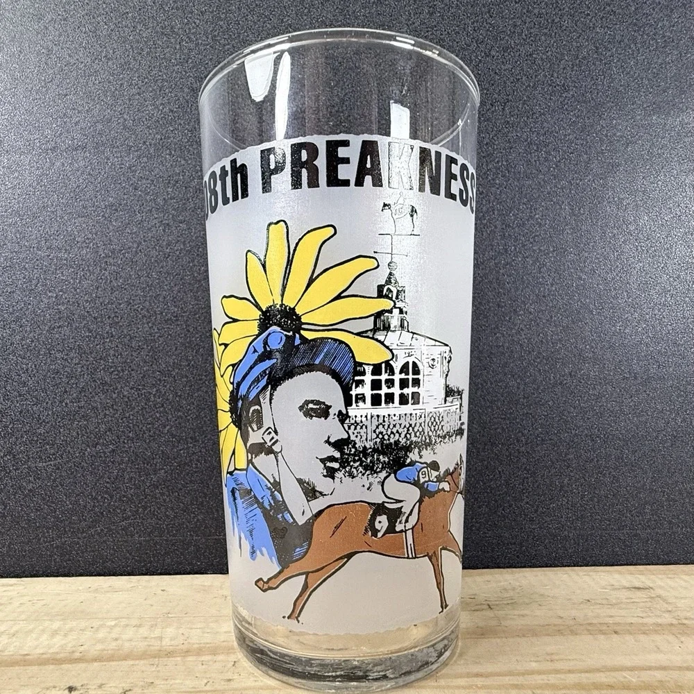 108th Preakness‎ Pimlico Baltimore MD 1983 Horse Race Souvenir Drinking Glass